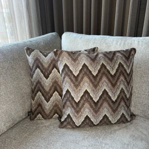 Kussens ‘Wave Bruin’